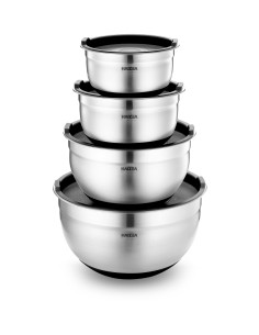 HAIZEA by Martín Berasategui - Bowls acero base goma set...