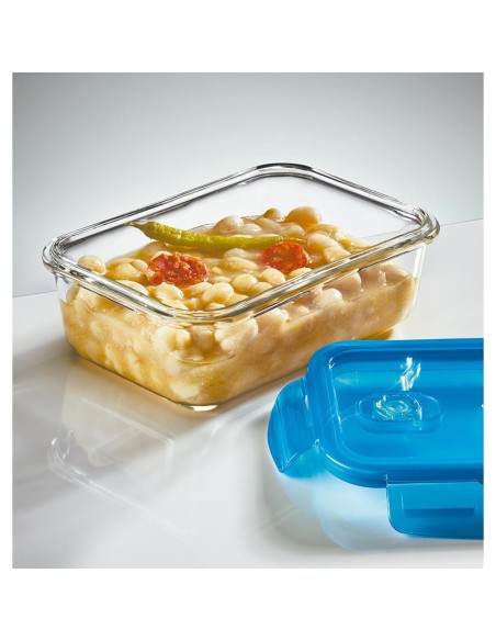 HAIZEA by Martín Berasategui - Envase cristal templado azul rectangular 1.000ml