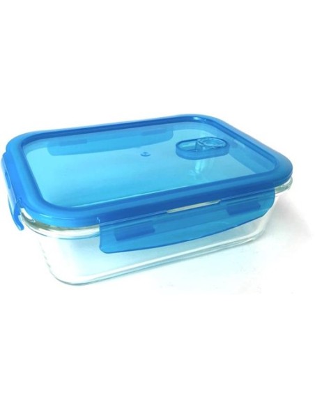 HAIZEA by Martín Berasategui - Envase cristal templado azul rectangular 690ml