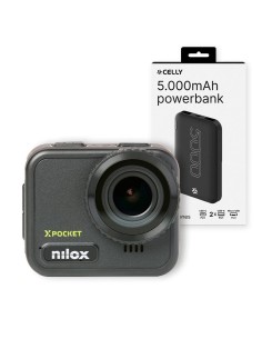 PACK CÁMARA ACCIÓN NILOX + POWERBANK CELLY 5000 mAh