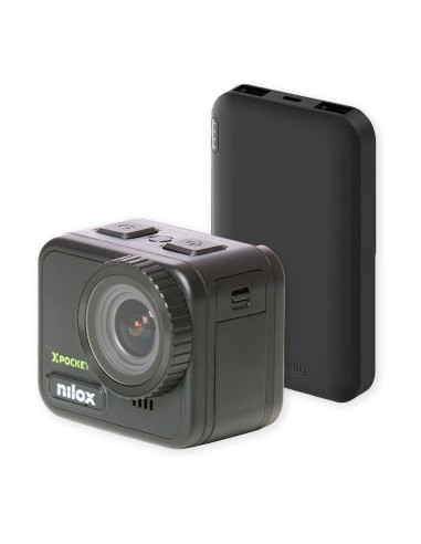 PACK CÁMARA ACCIÓN NILOX + POWERBANK CELLY 5000...