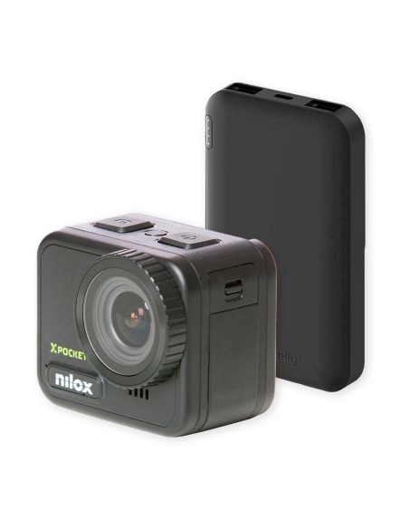 PACK CÁMARA ACCIÓN NILOX + POWERBANK CELLY 5000 mAh