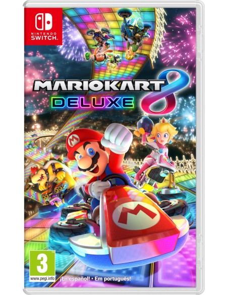 PACK CONSOLA NINTENDO SWITCH VERSION OLED + JUEGO MARIO KART 8 + VOLANTE + FUNDA SWITCH