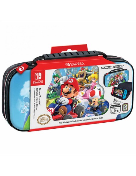 PACK CONSOLA NINTENDO SWITCH VERSION OLED + JUEGO MARIO KART 8 + VOLANTE + FUNDA SWITCH