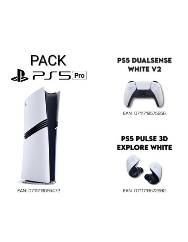 PACK CONSOLA PS5 PRO + PS5 DUALSENSE V2 + PS5...