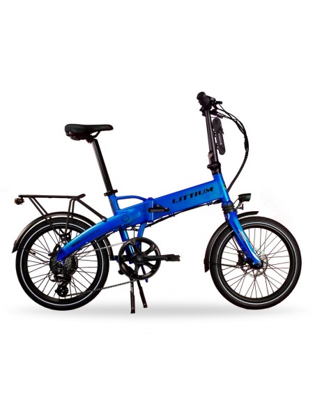 BICI ELÉCTRICA PLEGABLE LITTIUM IBIZA RAINBOW 10.4 AH BLUE MARLIN