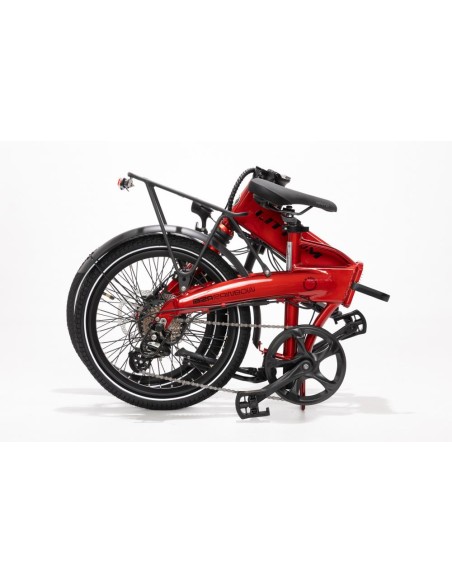 BICI ELÉCTRICA PLEGABLE LITTIUM IBIZA RAINBOW 10.4 AH RED CHILI