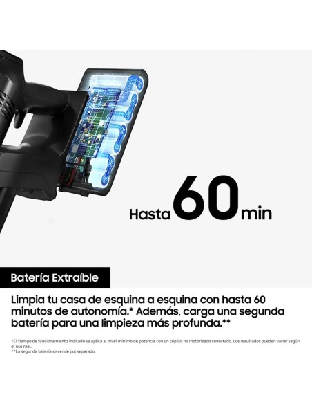 ASPIRADOR ESCOBA SIN CABLE SAMSUNG JET 75E PRO DIGITAL INVERTER