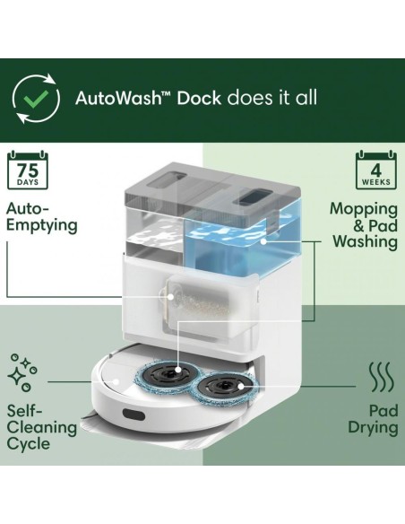 ROBOT ROOMBA® PLUS 405 COMBO CON BASE AUTOWASH™