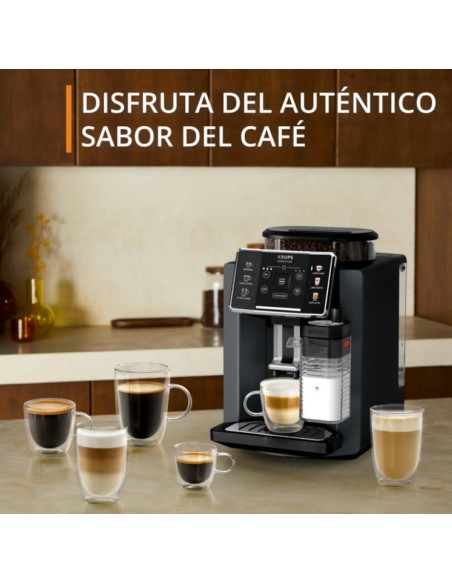 CAFETERA SUPERAUTOMÁTICA KRUPS SENSATION MILK EA912B10