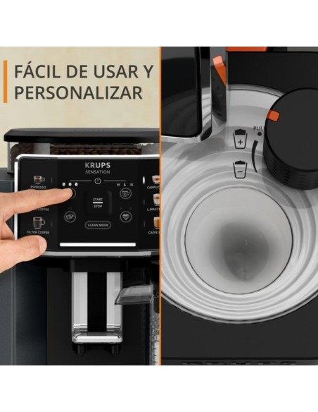 CAFETERA SUPERAUTOMÁTICA KRUPS SENSATION MILK EA912B10