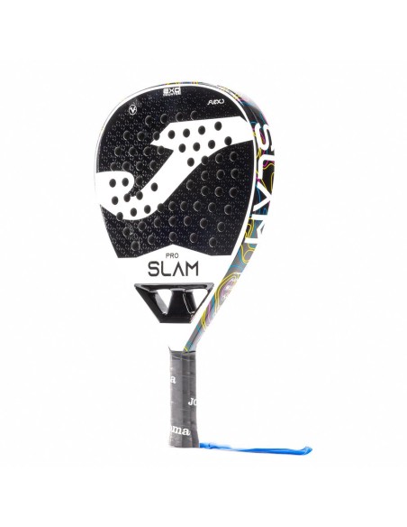 PALA DE PÁDEL SLAM PRO BLANCO NEGRO + MOCHILA OPEN