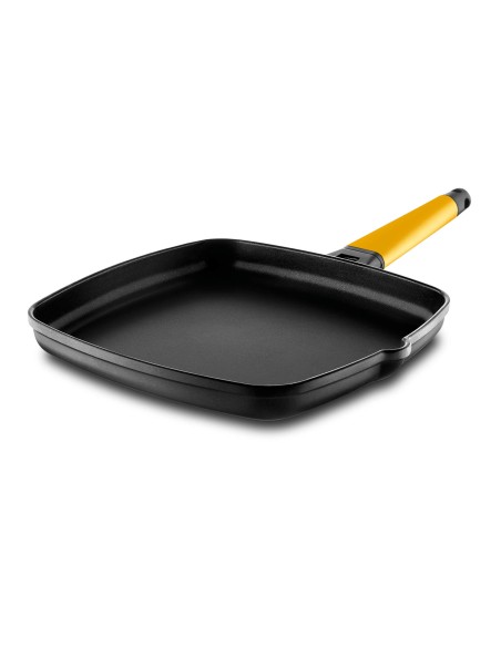 Asador Castey Classic Antiadherente de Aluminio Fundido con Mango Desmontable - Vitro Gas