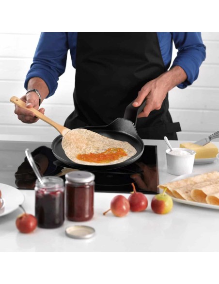 Crepera Castey Titanium de Aluminio Forjado con Antiadherente con Partículas de Titanio