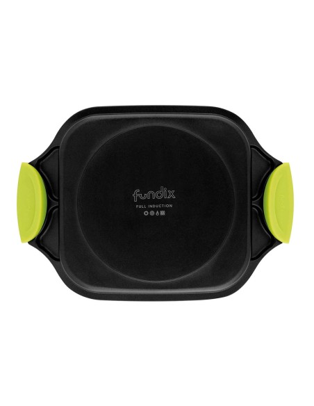 Asador Bandeja Castey Fundix Antiadherente de Aluminio Fundido con Asas Desmontables de Silicona Kiwi