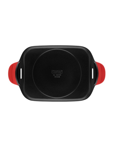 Asador Bandeja Castey Induction Antiadherente de Aluminio Fundido con Asas Integradas de Silicona