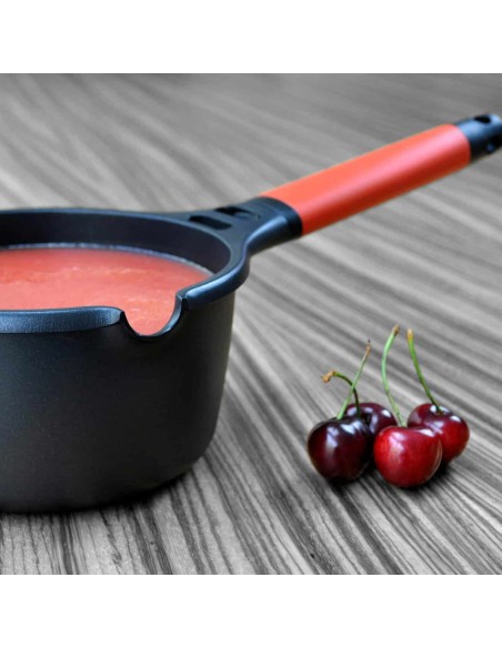 Cazo Castey Induction Antiadherente de Aluminio Fundido con Mango Desmontable