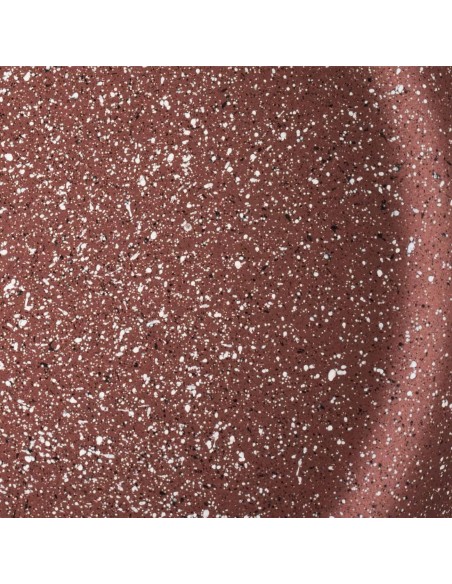 Sartén Castey Terracota de Aluminio Fundido con Antiadherente con Relieve y Mango Desmontable