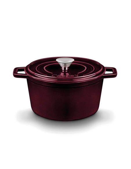 Cacerola Alta Castey Cocotte de Hierro Fundido Esmaltado con Tapadera (Colección Purple Sapphire)