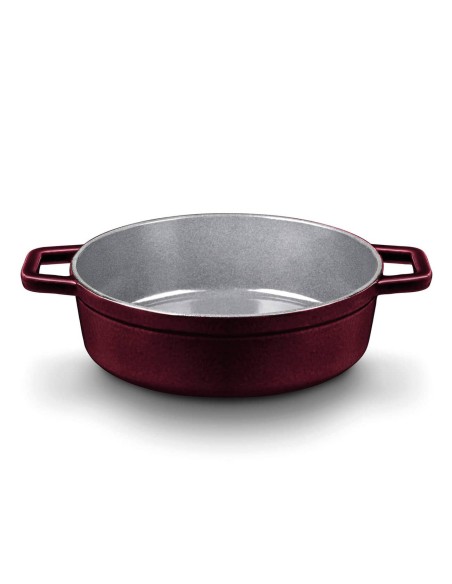 Cacerola Baja Castey Cocotte de Hierro Fundido Esmaltado con Tapadera (Colección Purple Sapphire)