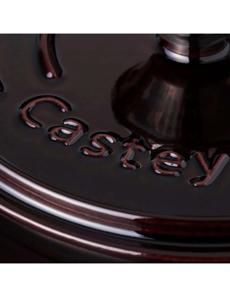 Cacerola Baja Castey Cocotte de Hierro Fundido Esmaltado con Tapadera (Colección Purple Sapphire)