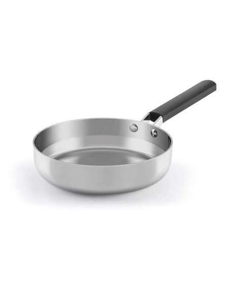 Sartén Castey Baltic de Acero Inoxidable Tricapa con Mango de Silicona