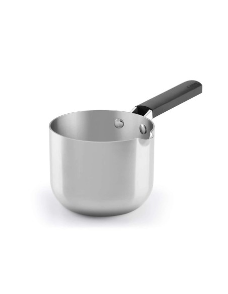 Cazo Alto Castey Baltic de Acero Inoxidable Tricapa con Mango de Silicona