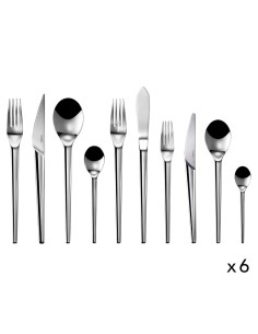 Set de Cubiertos de Mesa - Para 6 Personas - 60 Piezas