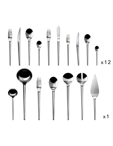 Set Completo de Cubiertos - Para 12 Personas -...