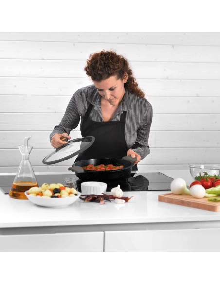 Sartén Castey Vulcano con mango desmontable, Base Full Induction