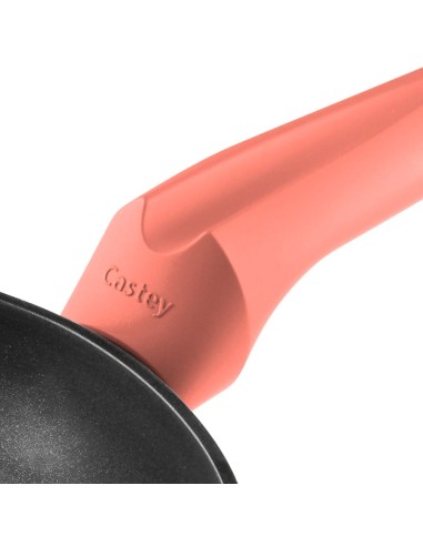 Wok Castey Coral de Aluminio Forjado con...