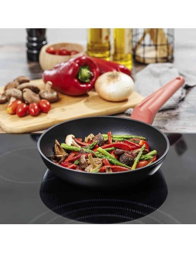 Wok Castey Coral de Aluminio Forjado con...