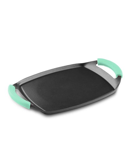 Plancha de Asar Castey Aquamarine de Aluminio Fundido con Antiadherente libre PFOA