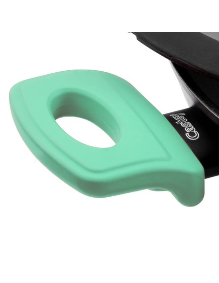 Cacerola alta Castey Aquamarine de Aluminio Forjado con Tapadera con Aro Inoxidable y Antiadherente libre PFOA