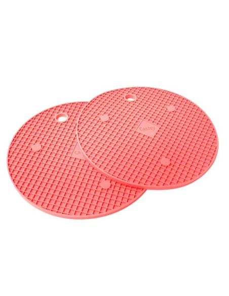 Salvamanteles de silicona imantados Coral