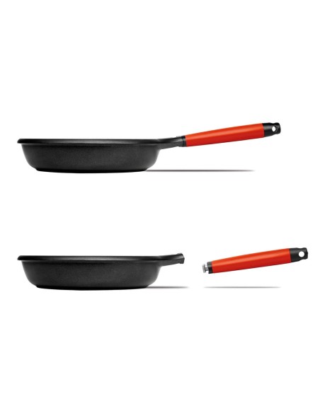 Sartén Castey Induction Antiadherente de Aluminio Fundido con Mango Desmontable