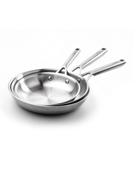 Set 3 Sartenes Malmö Trimetal Induction® Acero Inoxidable 20/24/28 cms