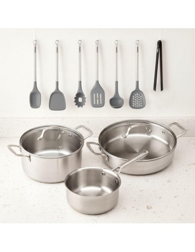 BATERIA COCINA MALMÖ + UTENSILIOS COCINA CASTEY