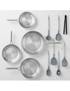 JUEGO 4 SARTENES MALMÖ + UTENSILIOS COCINA CASTEY