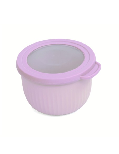 Envase redondo alto con Tapa Hermética para Comida