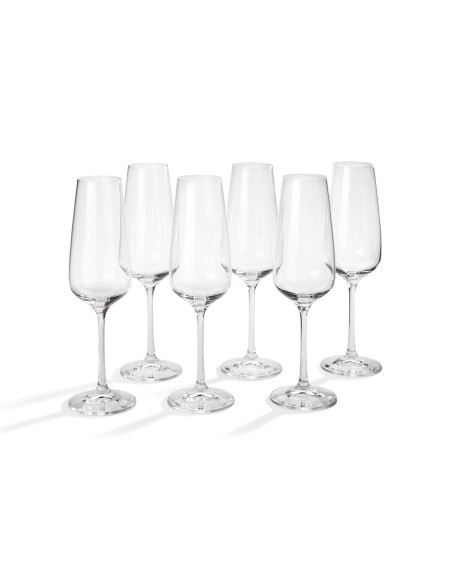 Crystalex - Pack 6 copas cava de Cristal de Bohemia