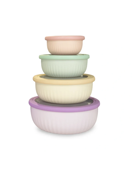 Envase redondo bajo con Tapa Hermética para Comida