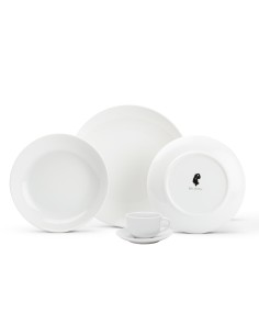 HAIZEA by Martín Berasategui - Vajilla de porcelana redonda blanca 30 piezas