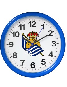 Real Sociedad de Fútbol - Reloj de pared 25,4 cm RE03RS02C