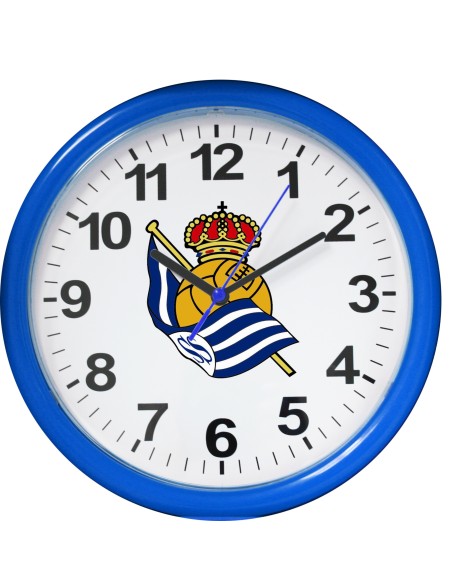 Real Sociedad de Fútbol - Reloj de pared 25,4 cm RE03RS02C