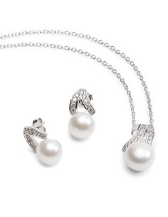 Conjunto cadena y pendientes plata JOSRSM