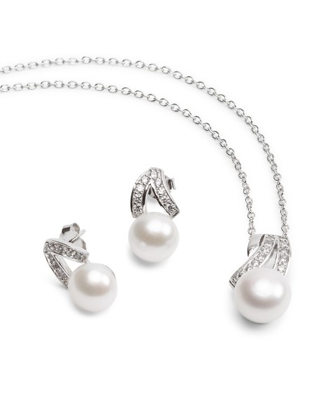 Conjunto cadena y pendientes plata JOSRSM