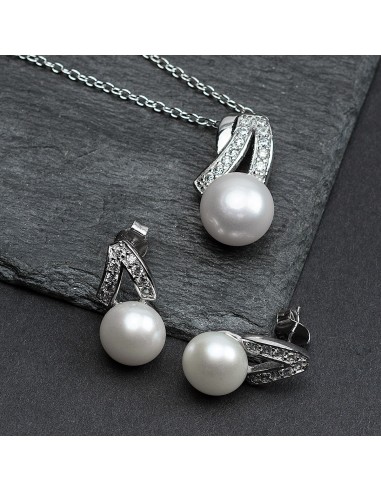 Conjunto cadena y pendientes plata JOSRSM