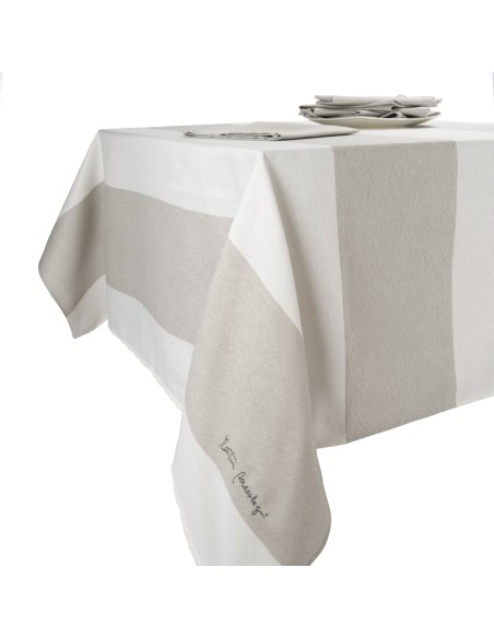 Martín Berasategui - Mantelería antimanchas con rayas HOTXMB007