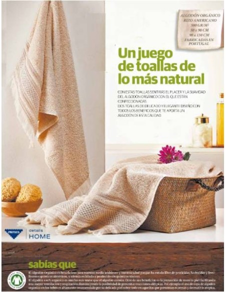 Privata Home - Set 3 toallas puntilla 500 grs. HOTXPV018